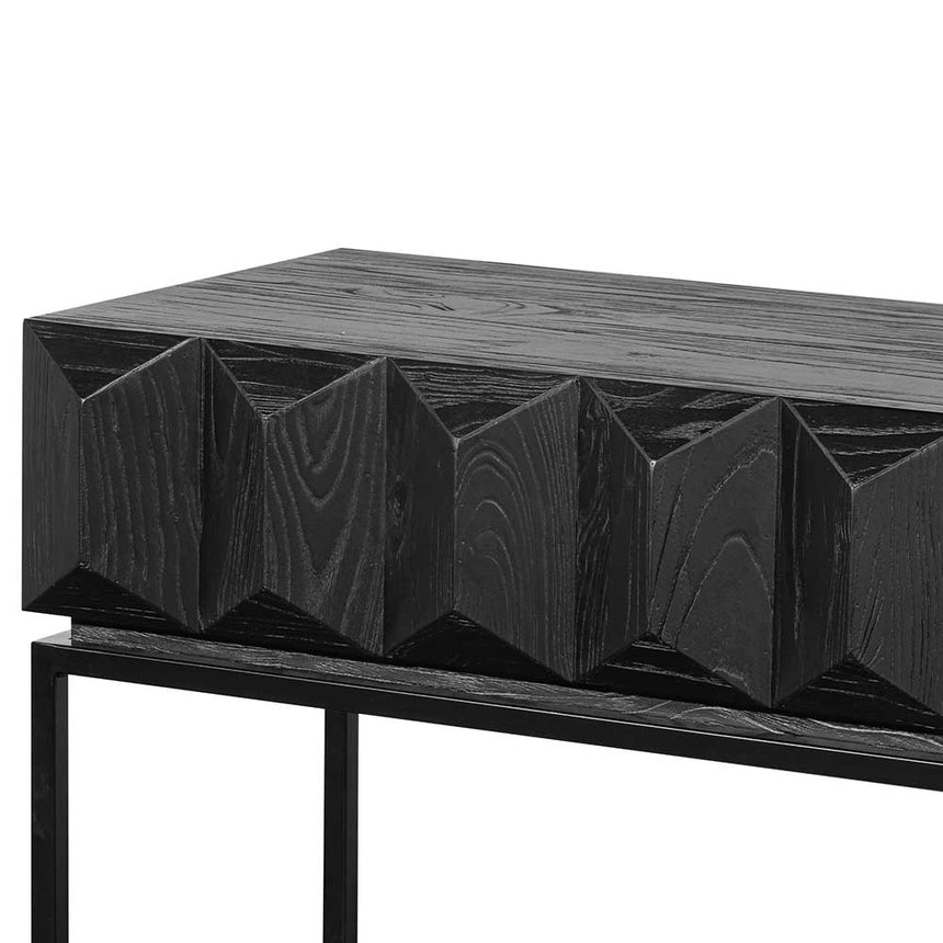 CDT6481-NI 140cm Wooden Console Table - Full Black