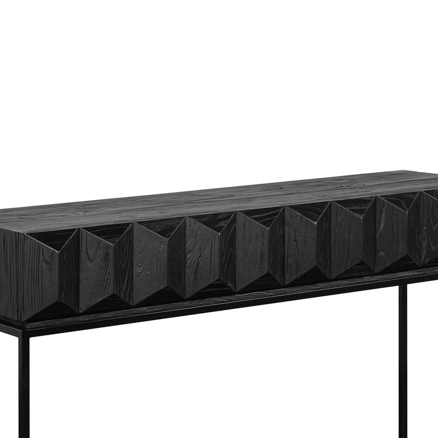 CDT6481-NI 140cm Wooden Console Table - Full Black