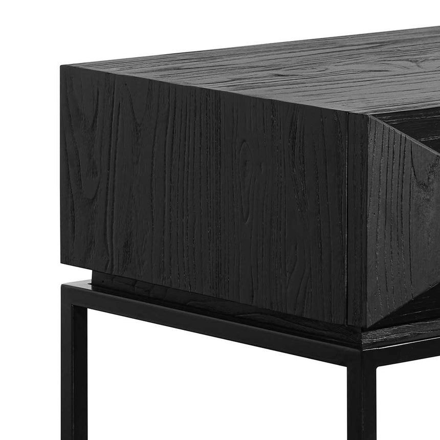 CDT6481-NI 140cm Wooden Console Table - Full Black