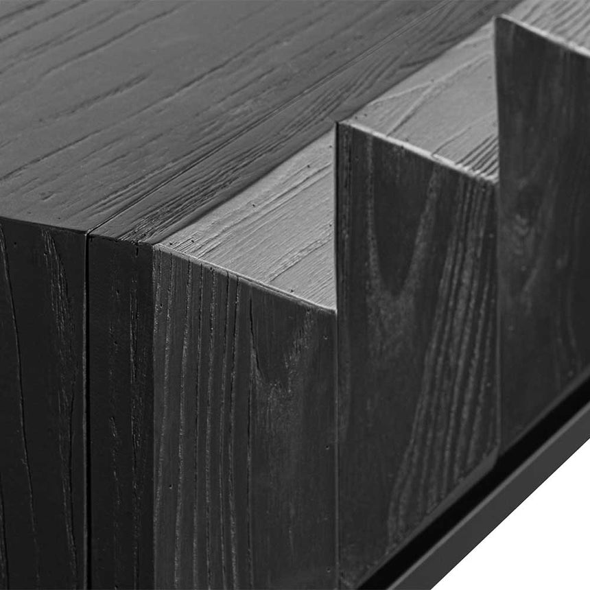 CDT6481-NI 140cm Wooden Console Table - Full Black