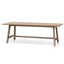 CDT6552-SI 2.2m Wooden Dining Table - Washed Natural