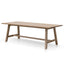 CDT6552-SI 2.2m Wooden Dining Table - Washed Natural