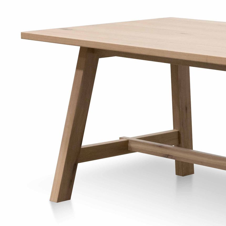 CDT6552-SI 2.2m Wooden Dining Table - Washed Natural