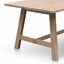 CDT6552-SI 2.2m Wooden Dining Table - Washed Natural