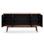 CDT6556-DW 1.6m Sideboard Buffet Unit - Walnut with Black Doors