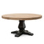 CDT6561 1.6m Round Dining Table - Natural in Black Base