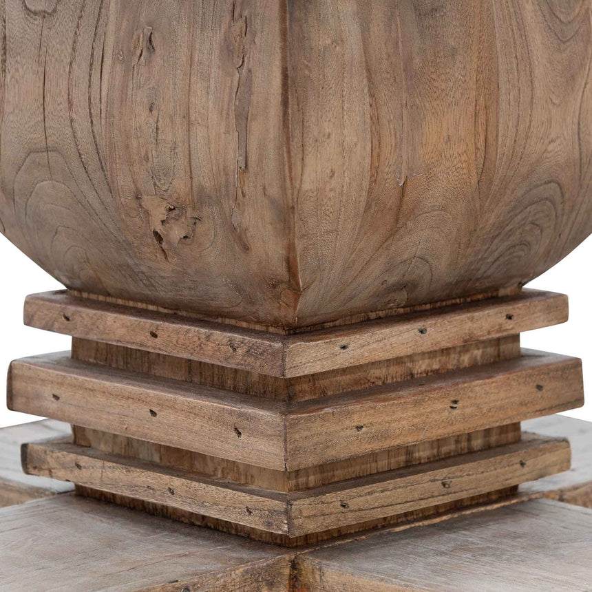 CDT6562 1.6m Round Dining Table - Natural Top - Natural Base