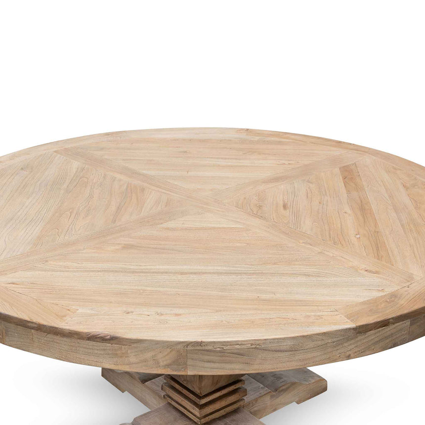 CDT6562 1.6m Round Dining Table - Natural Top - Natural Base