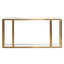 CDT6569-BS 1.6m Glass Console Table - Brushed Gold