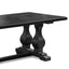 CDT6616 Elm Wood Dining Table 2.4m - Full Black