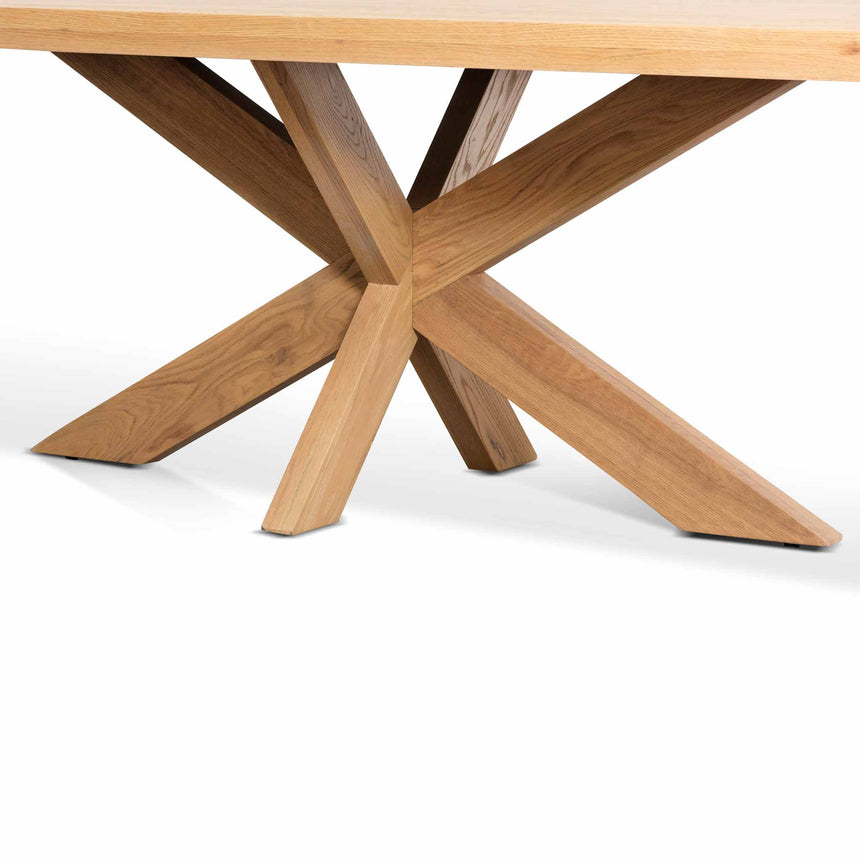 CDT6629-CH 2.2m Wooden Dining Table - Distress Natural