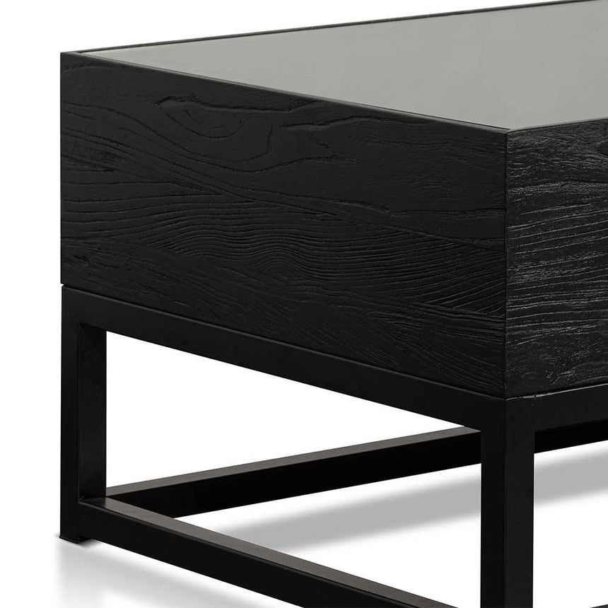 CDT6639-NI 1.2m Elm Coffee Table - Full Black