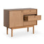 CDT6641-VN Narrow Wooden Sideboard and Buffet - Natural