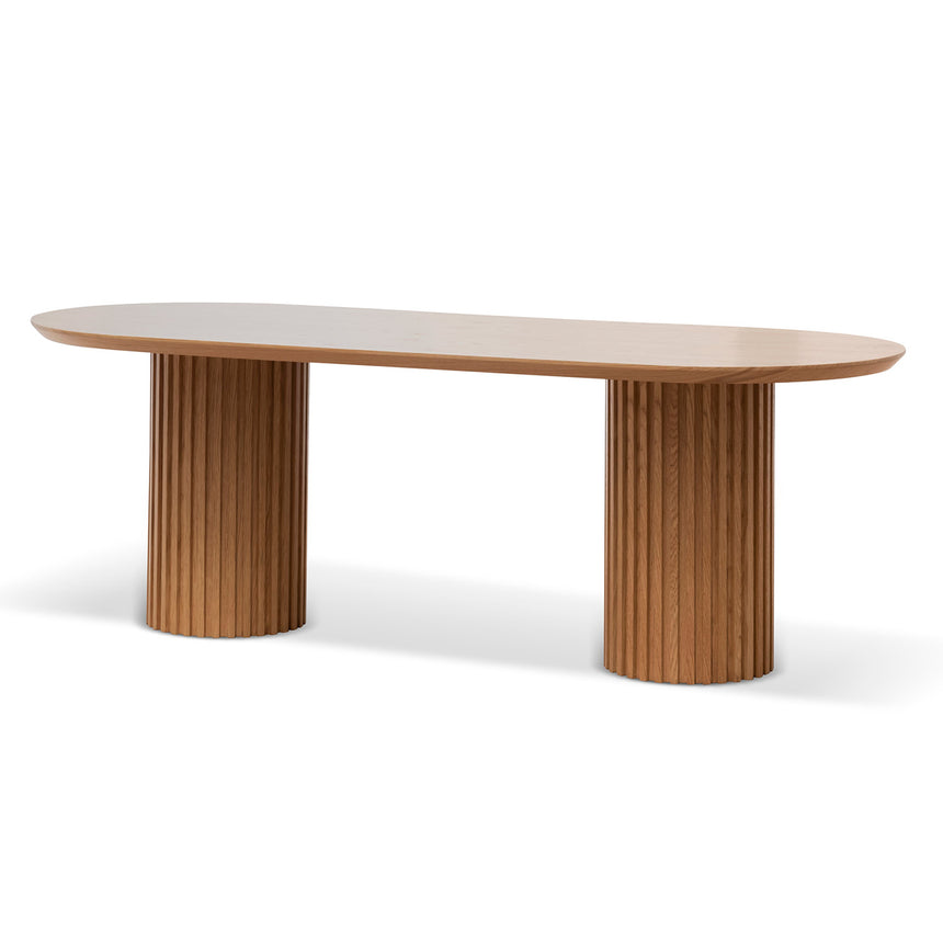 CDT8884-CN 2.5m Wooden Dining Table - Natural