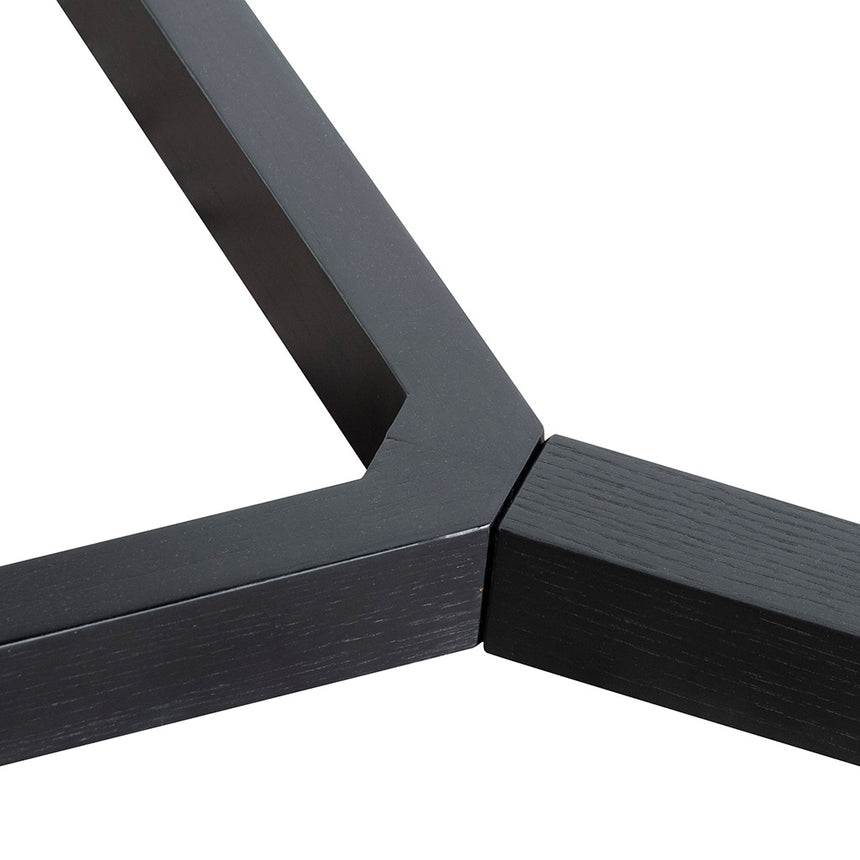 CDT6713-CN 2.4m Wooden Dining Table - Full Black