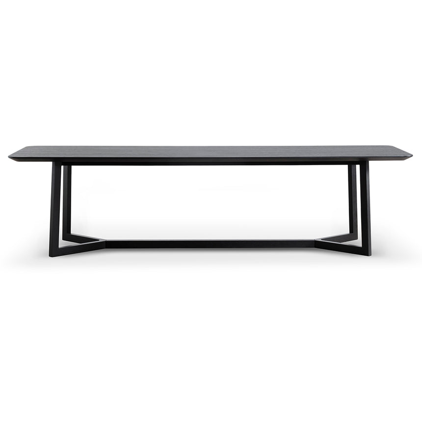 CDT6714-CN 2.95m Wooden Dining Table - Full Black