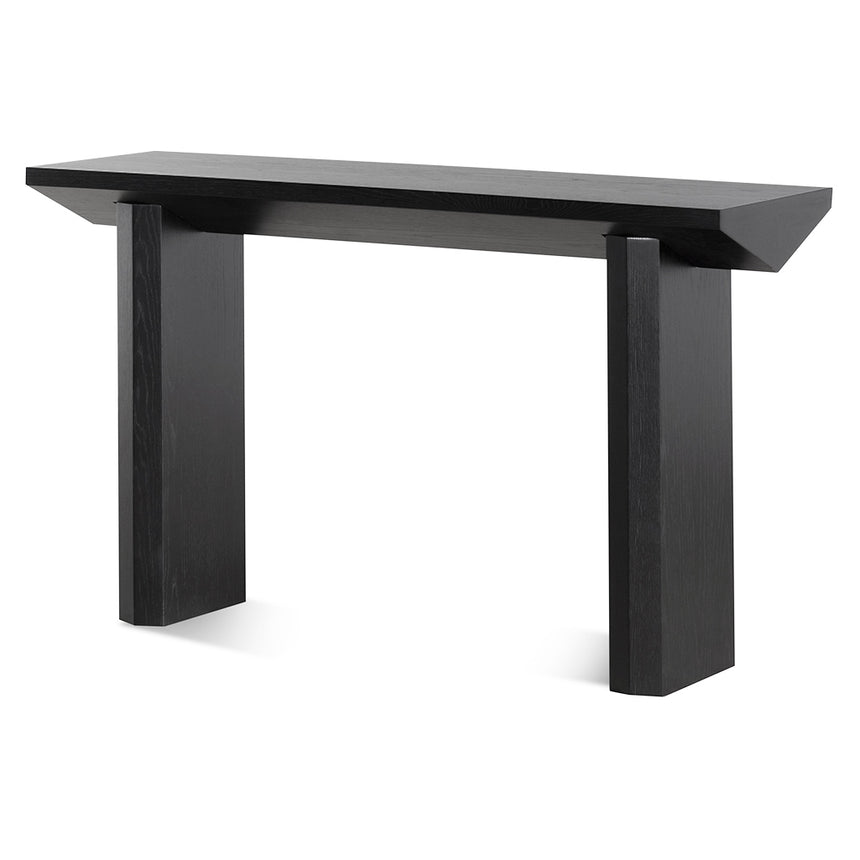 CDT8906-NI 1.5m White Marble Console Table - Black