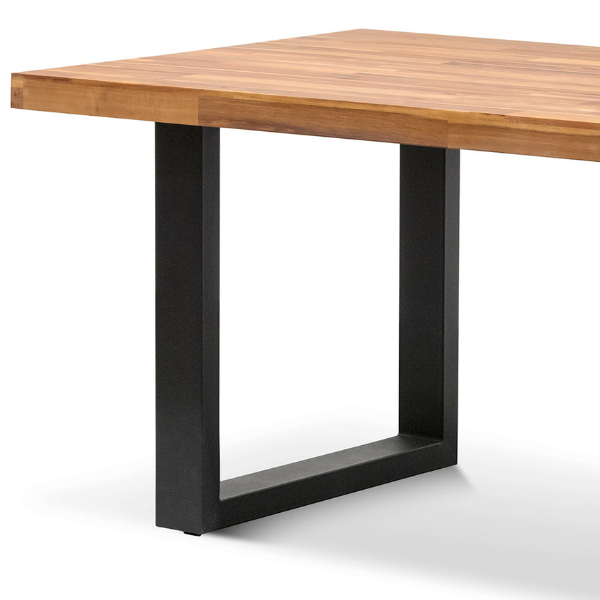 CDT6725-EM 2.1m Dining Table - Natural with Black Leg