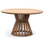CDT6726-EM 1.35m Round Dining Table - Light Natural Acacia