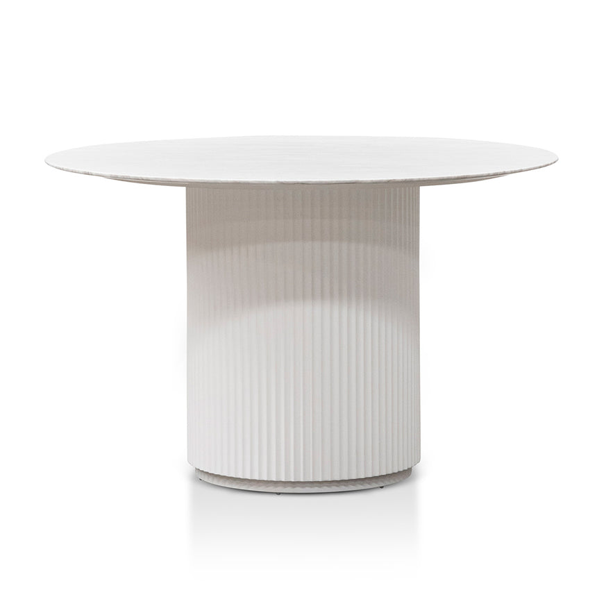 CCF2008-SD 100cm Marble Coffee Table with Black Legs