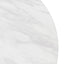 CDT6757-DW 1.2m Round Marble Dining Table - White