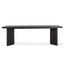 CDT6780-NI 2.4m Elm Dining Table - Full Black