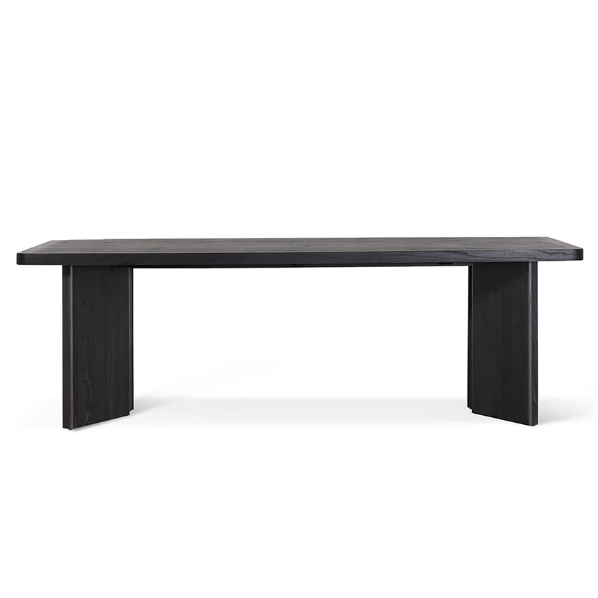 CDT6780-NI 2.4m Elm Dining Table - Full Black