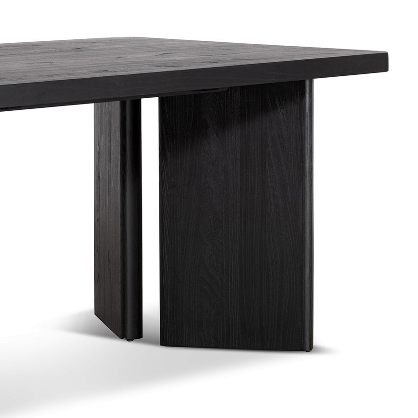 CDT6780-NI 2.4m Elm Dining Table - Full Black