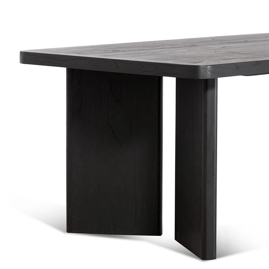 CDT6780-NI 2.4m Elm Dining Table - Full Black