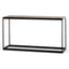 CDT6902-NI 140cm Console Table in Dark Natural - Black Frame