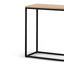 CDT6907-KD 1.6m Console Table - Natural Top and Black Frame