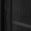 CDT6908-KD Black Bar Cabinet - Flute Glass Doors