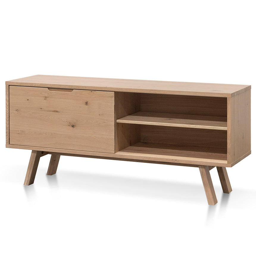 CTV839-DW TV Unit With Black Drawers - Natural