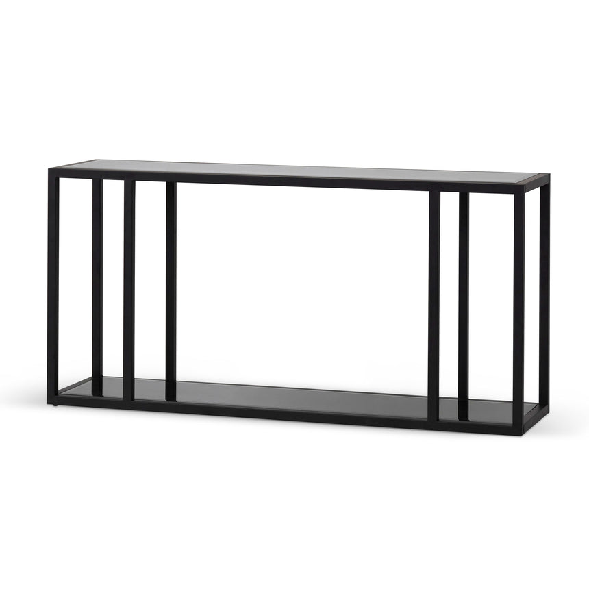 CDT6939BS 1.6m Grey Glass Console Table Calibre Furniture