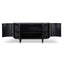 CDT6959-NI 1.7m Black Elm Sideboard - Rattan Doors