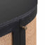 CDT6959-NI 1.7m Black Elm Sideboard - Rattan Doors