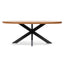 CDT6989-VN 6 Seater Dining Table - European Knotty Oak