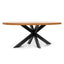 CDT6989-VN 6 Seater Dining Table - European Knotty Oak