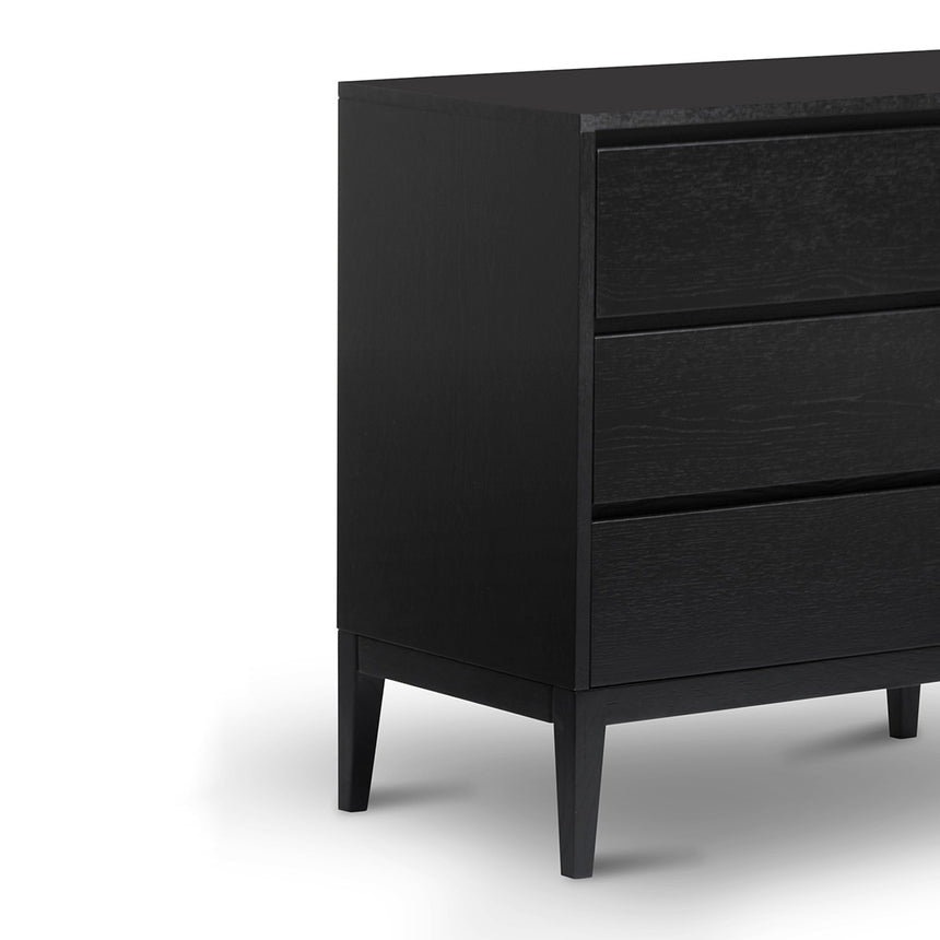 CDT8067-CN 3 Drawers Dresser Unit - Black Oak