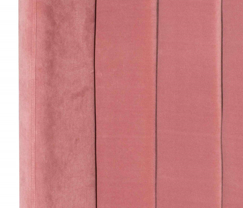 CBD6587-MI King Sized Bed Frame - Blush Peach Velvet