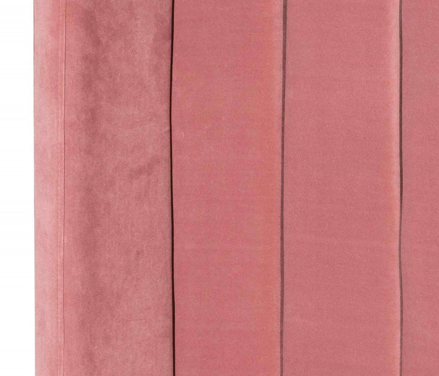 CBD6587-MI King Sized Bed Frame - Blush Peach Velvet