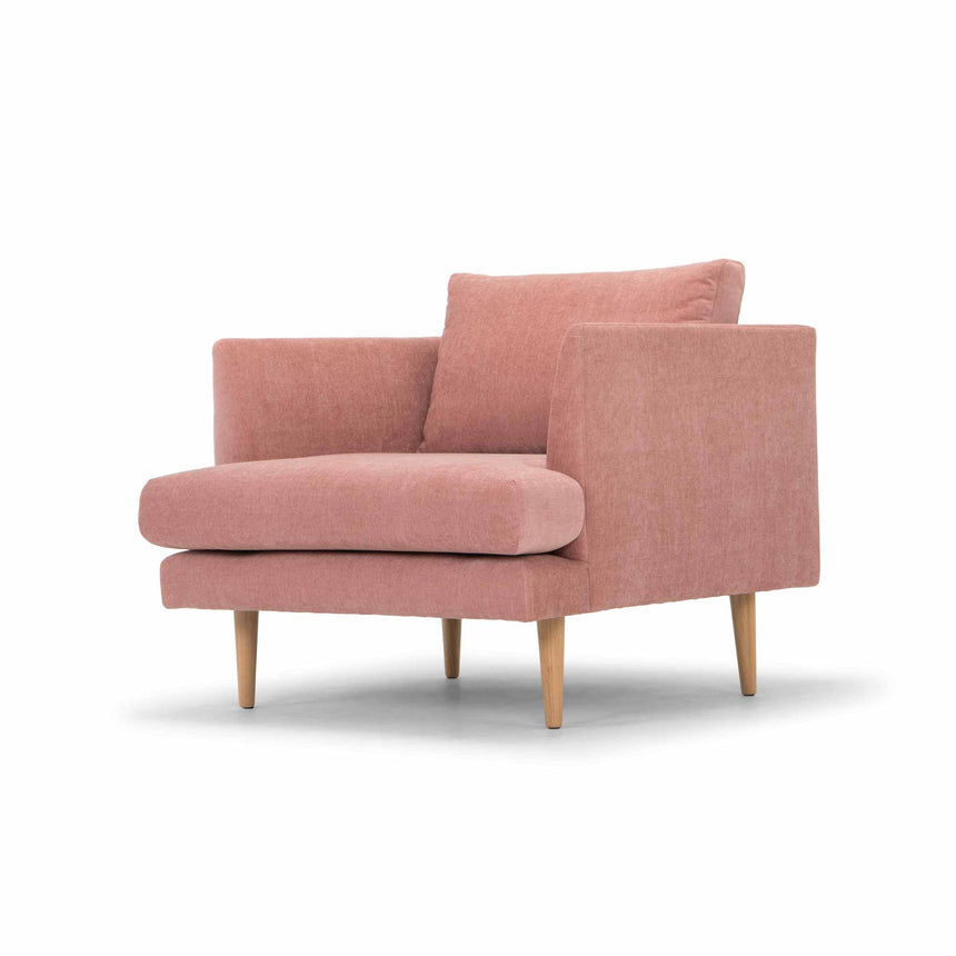 CLC2866-FA Armchair - Dusty Blush with Natural Legs