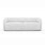 CLC2950-FA 3 Seater Fabric Sofa in Light Texture Grey – Black legs