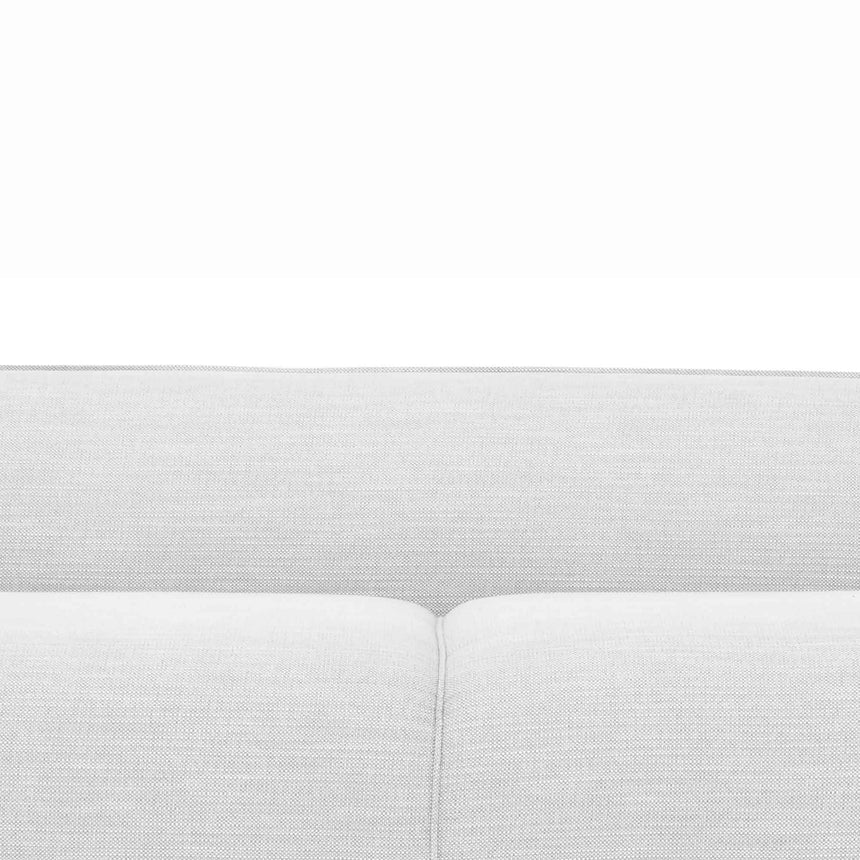 CLC2950-FA 3 Seater Fabric Sofa in Light Texture Grey – Black legs