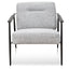 CLC6102-IG Fabric Armchair - Light Spec Grey - Black Legs