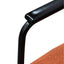 CLC6103-IG Fabric Armchair -  Burnt Orange - Black Legs