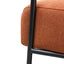 CLC6103-IG Fabric Armchair -  Burnt Orange - Black Legs