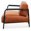 CLC6103-IG Fabric Armchair -  Burnt Orange - Black Legs