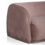 CLC6188 3 Seater Fabric Sofa - Blush with Black Leg