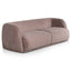 CLC6188 3 Seater Fabric Sofa - Blush with Black Leg